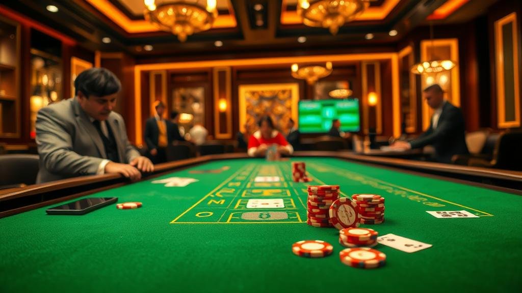 หน้าจอเกมบาคาร่า SA Gaming พร้อมสถิติ