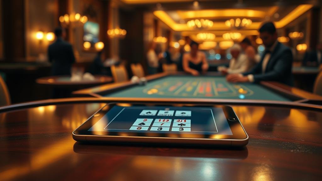 แดชบอร์ดวิเคราะห์สถิติบาคาร่าบนแท็บเล็ต