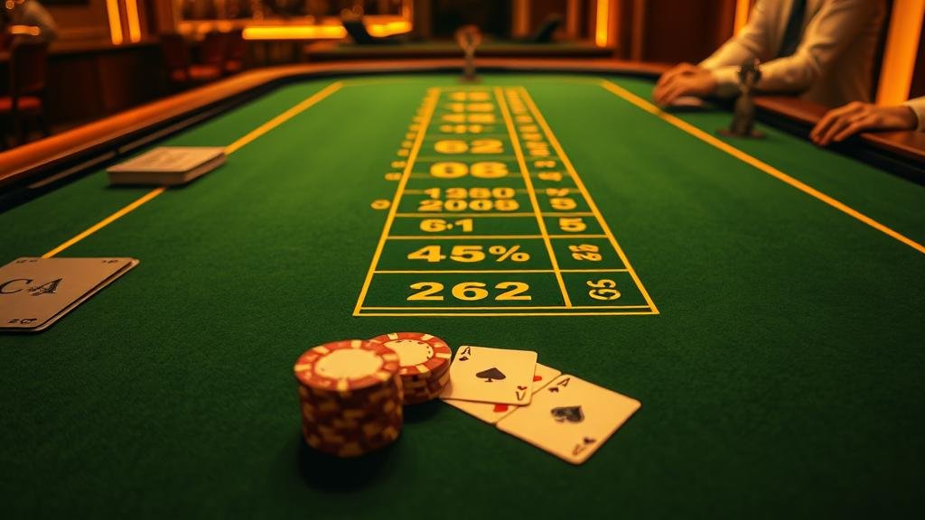 ผู้เล่นบาคาร่าที่กำลังวิเคราะห์สถิติบนจอใหญ่