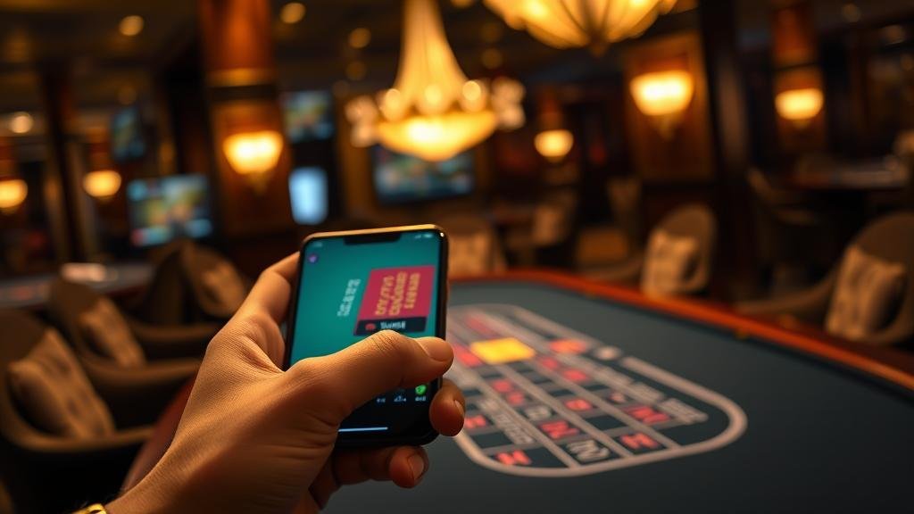 หน้าจอเกมบาคาร่าบนมือถือ