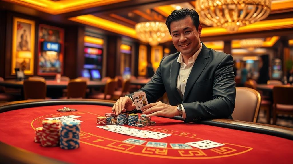 ตัวอย่างเค้าไพ่สามตัด บาคาร่า