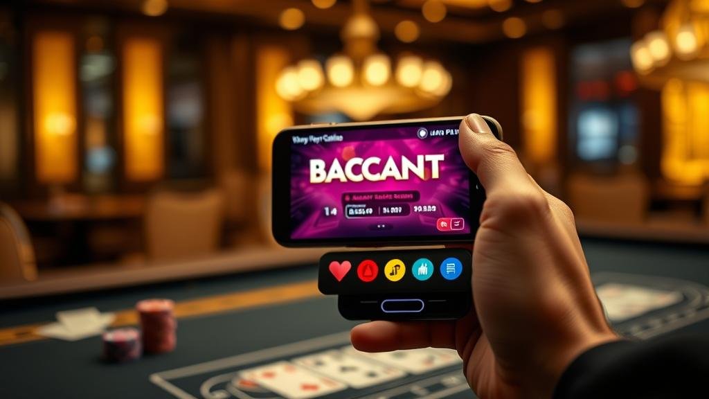 หน้าจอเกมบาคาร่าบนมือถือ