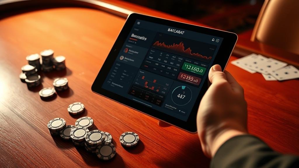 การเลือกห้องบาคาร่าหลายโต๊ะบน iPad