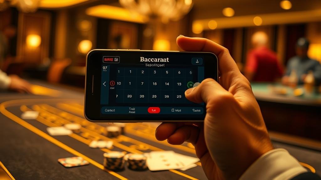 การเลือกห้องบาคาร่าผ่านแท็บเล็ต