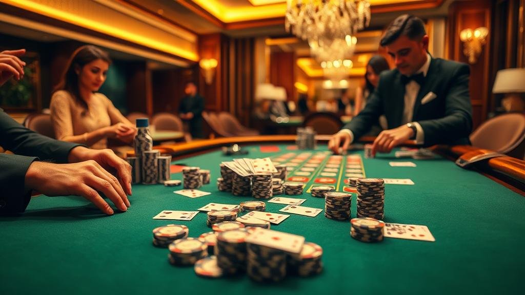 การอ่านเค้าไพ่บาคาร่าบนจอใหญ่