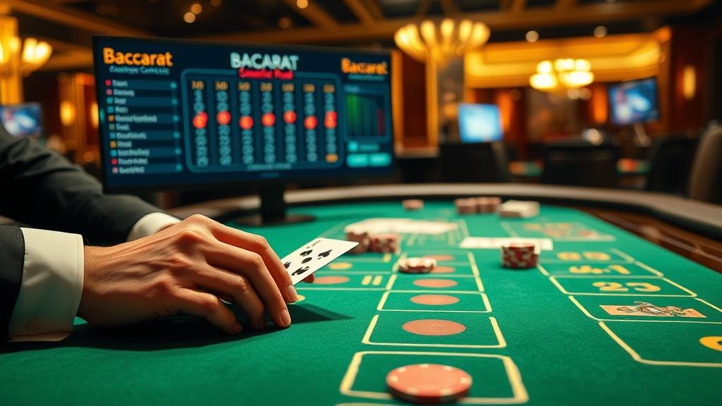 ดีลเลอร์สาวสวยในเกมบาคาร่าสด