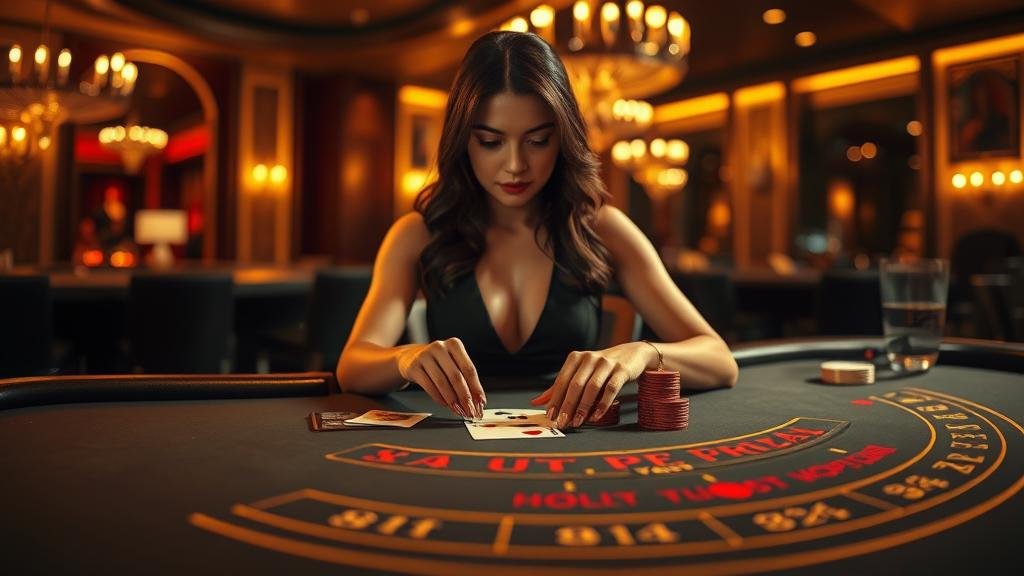 ดีลเลอร์สาวสวยจาก DreamGaming บน LuckyStreak