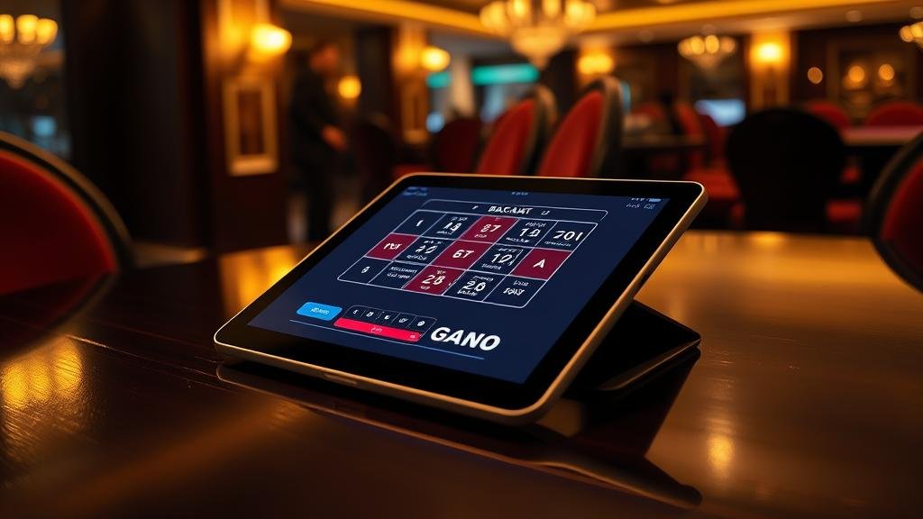 สกอร์บอร์ดบาคาร่าบน iPad