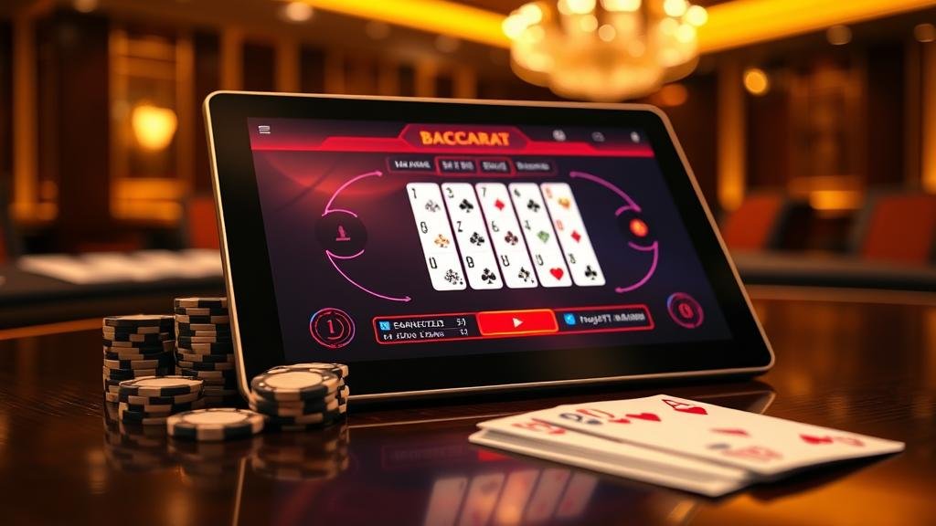 การวางแผนงบประมาณและเป้าหมายกำไรบาคาร่าบนแท็บเล็ต