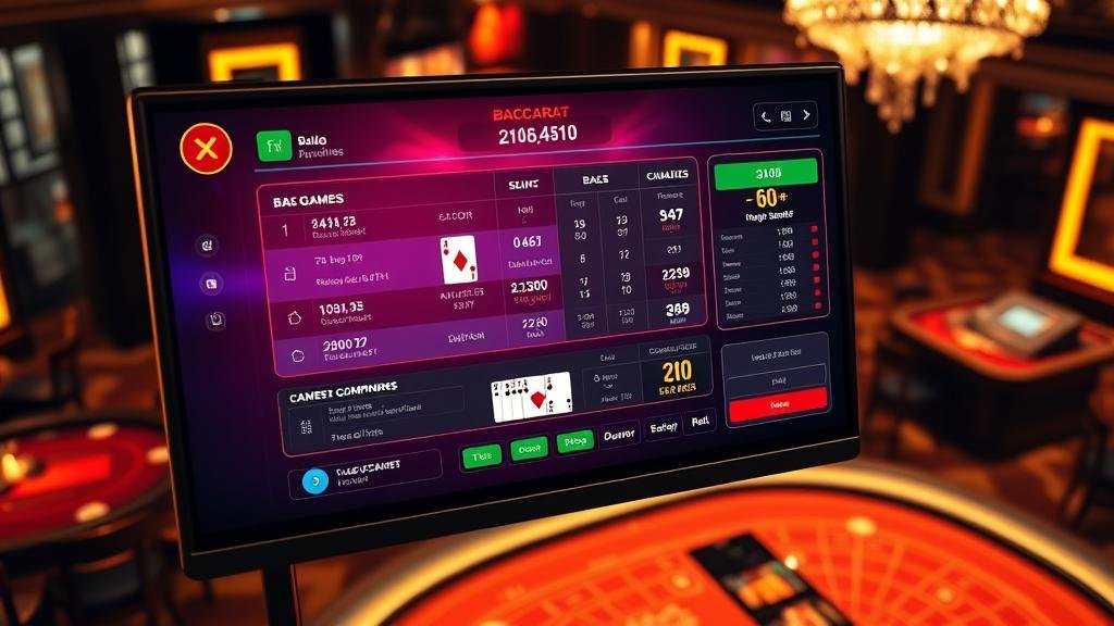 ภาพประกอบแสดงรูปแบบเค้าไพ่บาคาร่า: ถนนตาโต, ถนนเล็ก, ลูกปัด