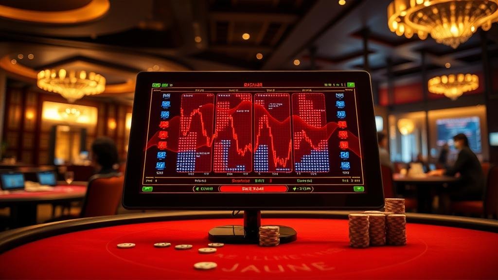 กราฟแสดงผลกำไรจากการเล่นบาคาร่า