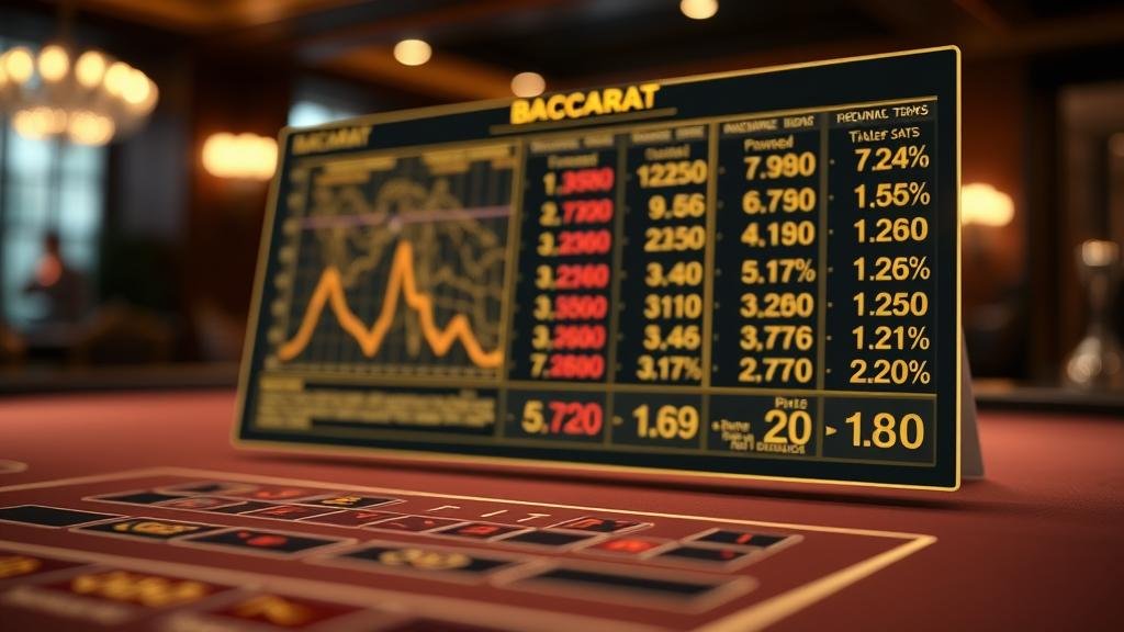 แสดงเปอร์เซ็นต์การชนะของ บาคาร่า