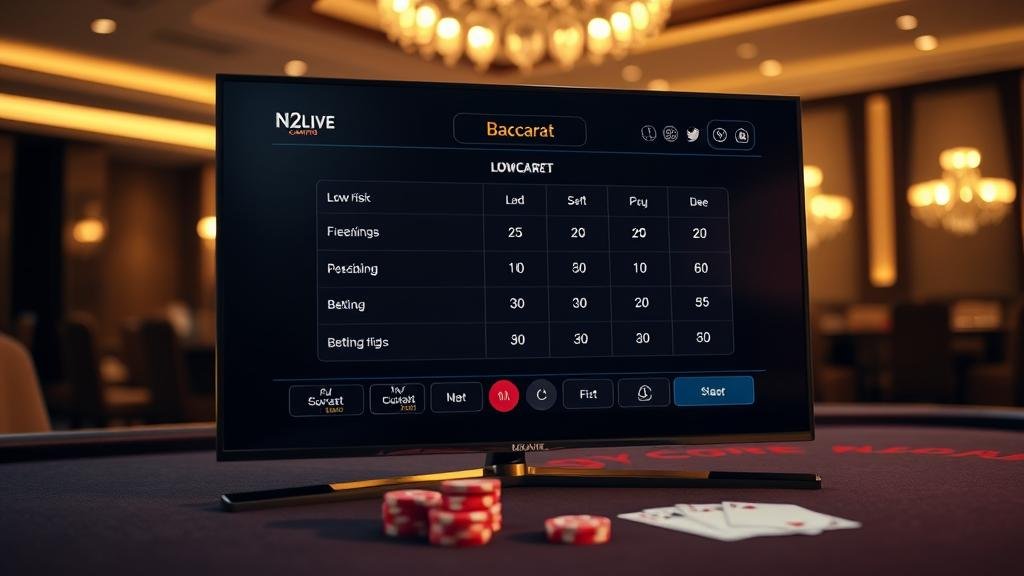 กราฟิกแสดงกลยุทธ์การเดินเงินบาคาร่าแบบต่างๆ