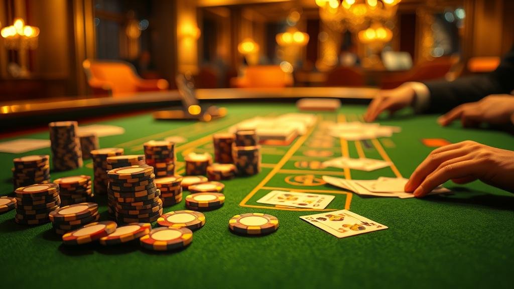 การอ่านเค้าไพ่บาคาร่าบนโต๊ะจริง