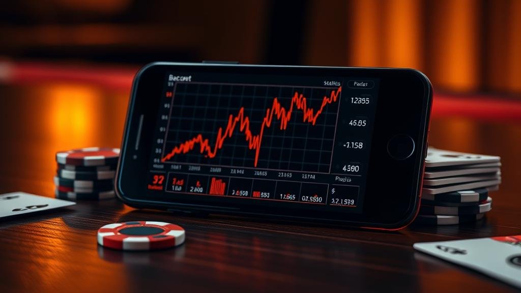 ผู้หญิงเล่นบาคาร่าด้วยแท็บเล็ต