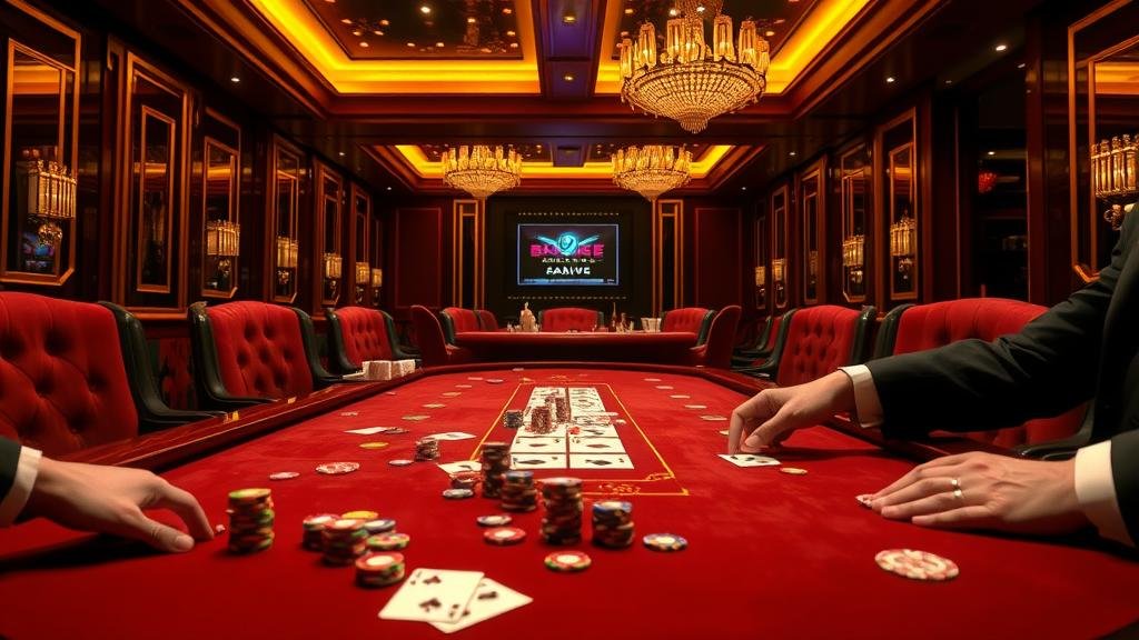 การเปิดไพ่บาคาร่าแบบสควีซในห้อง VIP