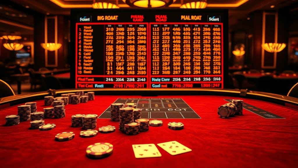 ภาพประกอบกลยุทธ์การเดินเงินแบบบันไดเงินในบาคาร่า