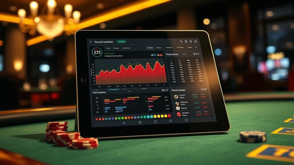 การบันทึกสถิติและผลบาคาร่าบนแท็บเล็ต