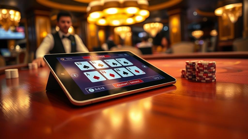 ตารางสถิติบาคาร่าบนแท็บเล็ต iOS