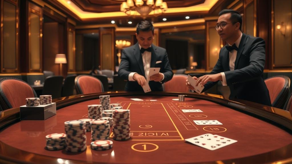 ภาพอินโฟกราฟิกแสดงกลยุทธ์การเดินเงินบาคาร่า