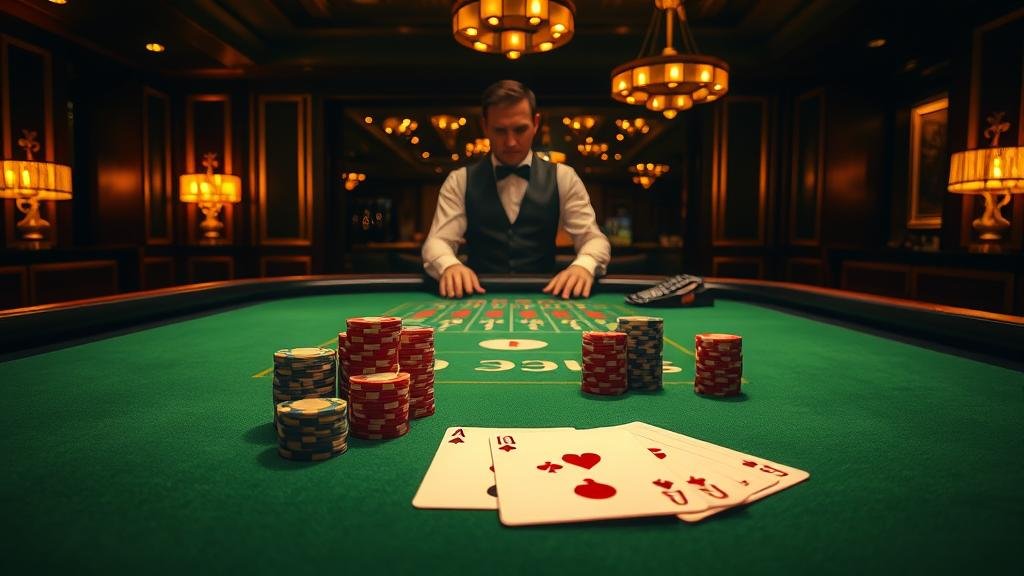 หน้าจอโทรศัพท์มือถือแสดงเกมบาคาร่าพร้อมสถิติ