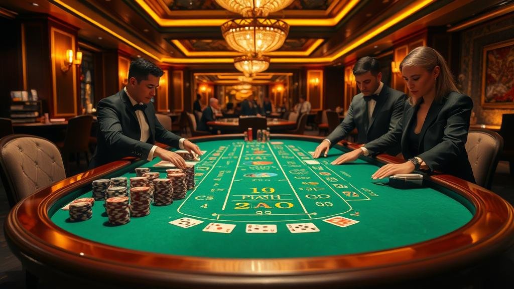 ตัวอย่างเค้าไพ่ถนนใหญ่ในบาคาร่า