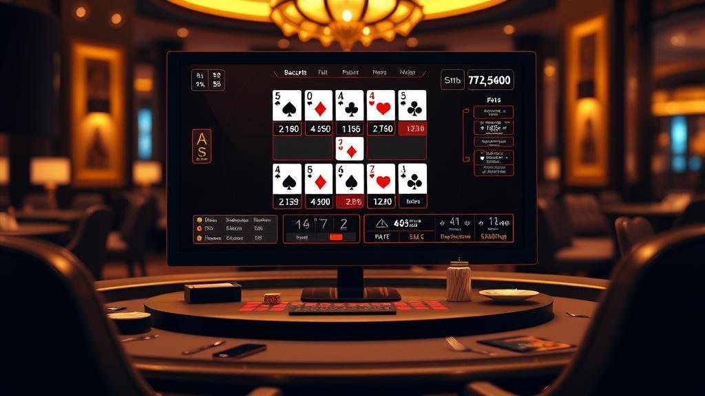 การเล่นบาคาร่าด้วยไพ่และโต๊ะเดิมพัน