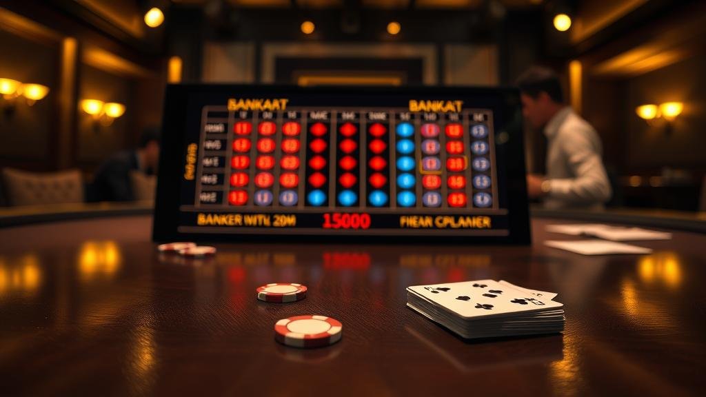 นักเดิมพันบาคาร่ามืออาชีพกำลังวิเคราะห์เค้าไพ่