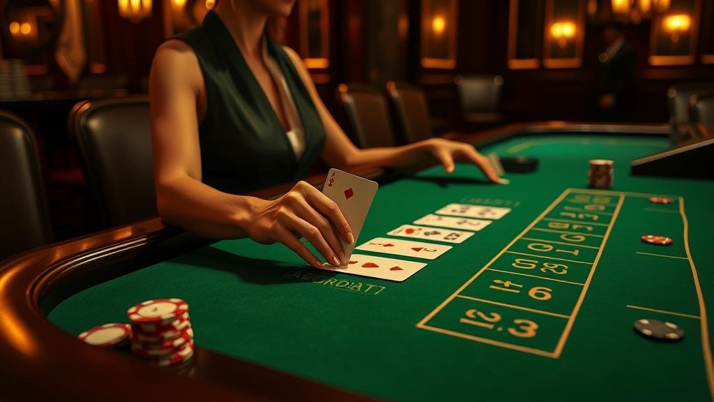 หน้าจอแสดงสถิติบาคาร่าและแนวโน้มการเดิมพัน