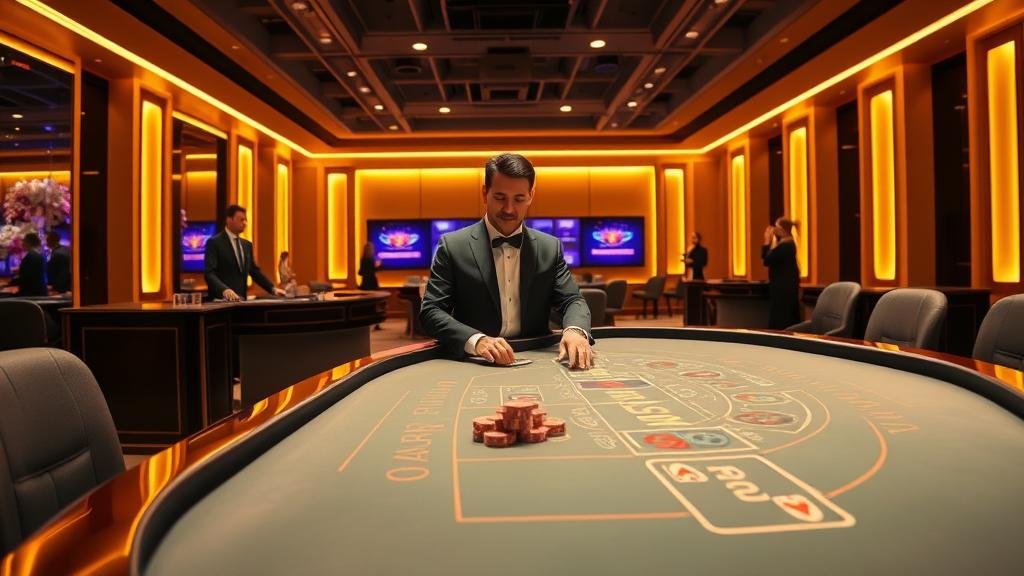 หน้าจอแสดงสถิติและอัตราจ่ายบาคาร่าสด