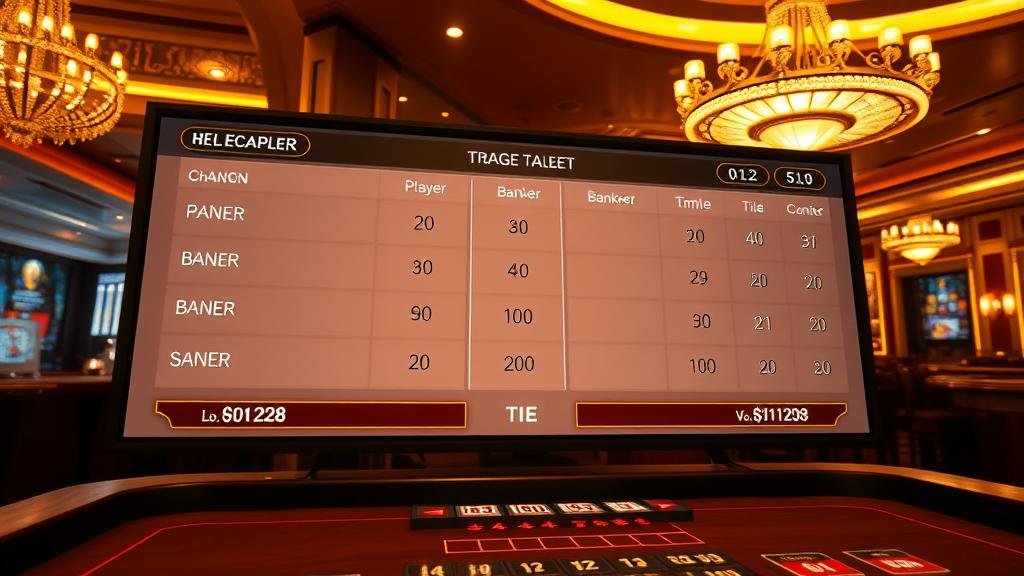 อินโฟกราฟิกกลยุทธ์การเล่นบาคาร่า