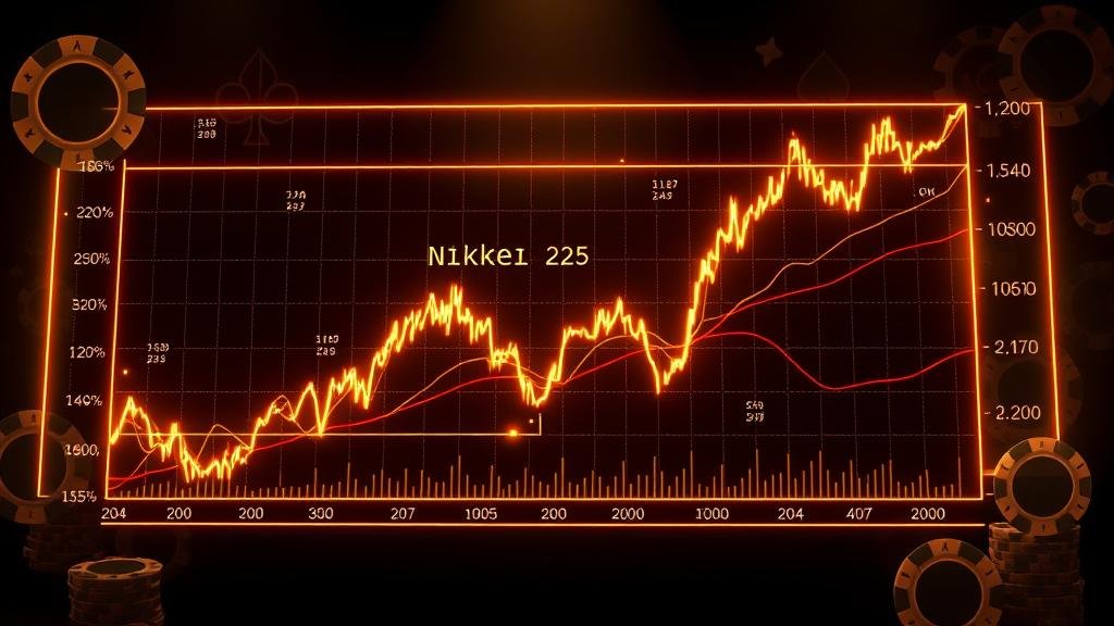 มือถือสลากหวยหุ้นนิเคอิพร้อมเลขเด่น