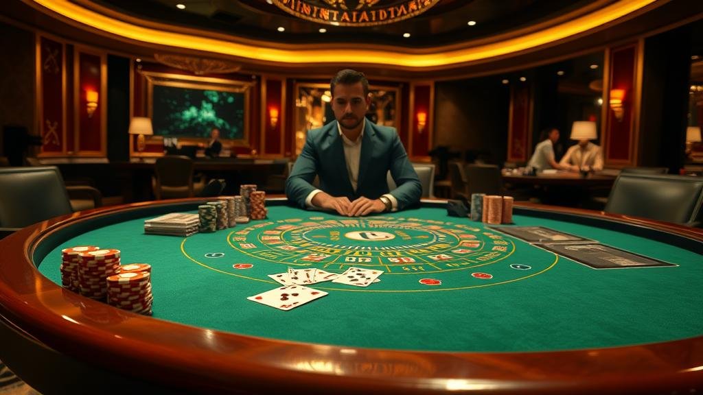 กราฟสถิติแสดงเปอร์เซ็นต์การชนะบาคาร่า