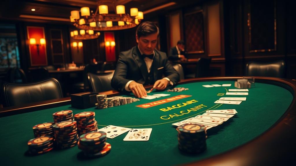 อินเทอร์เฟซบาคาร่าออนไลน์ แสดงสถิติและตัวเลือกการเดิมพัน