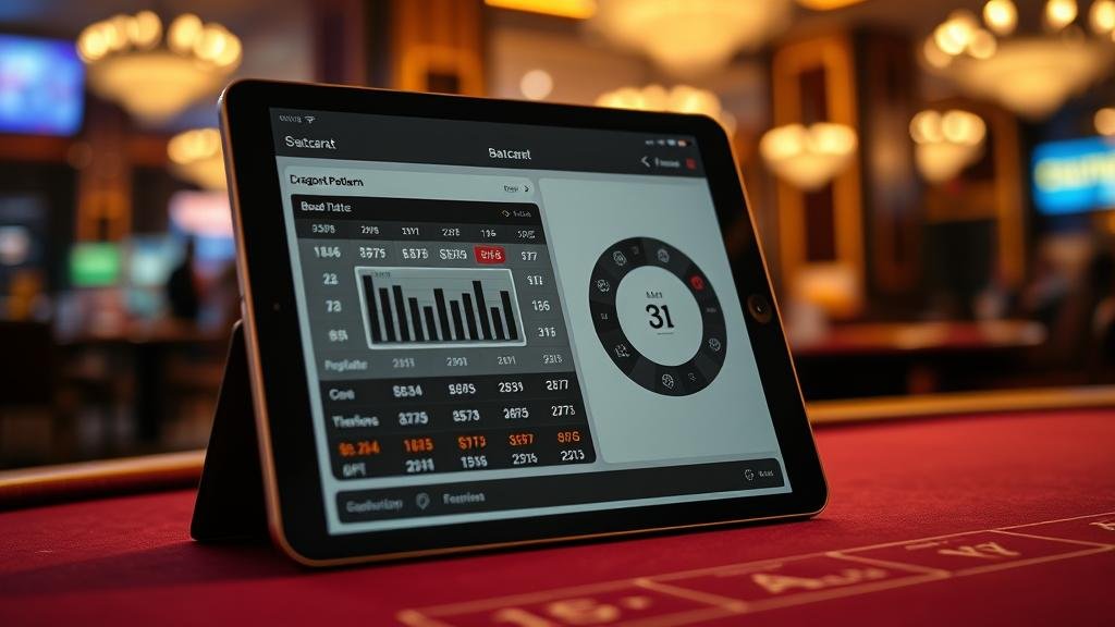 การเล่นบาคาร่าหลายโต๊ะบนแท็บเล็ต