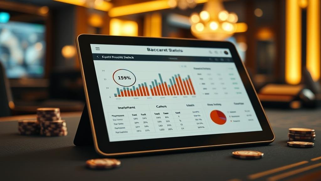 อินโฟกราฟิกเปรียบเทียบสถิติโต๊ะบาคาร่า