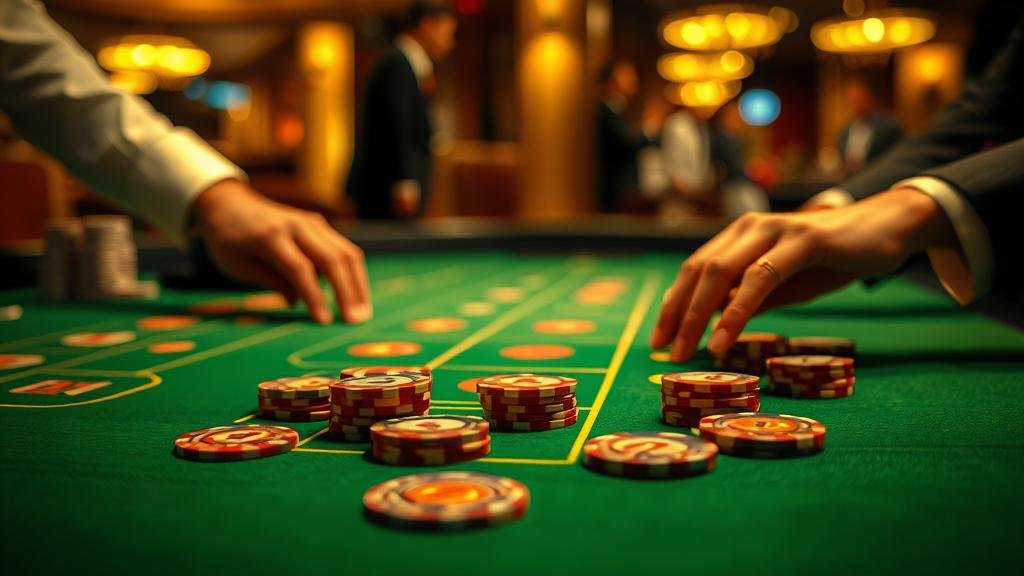 ภาพประกอบเค้าไพ่บาคาร่าและระบบการเดินเงิน