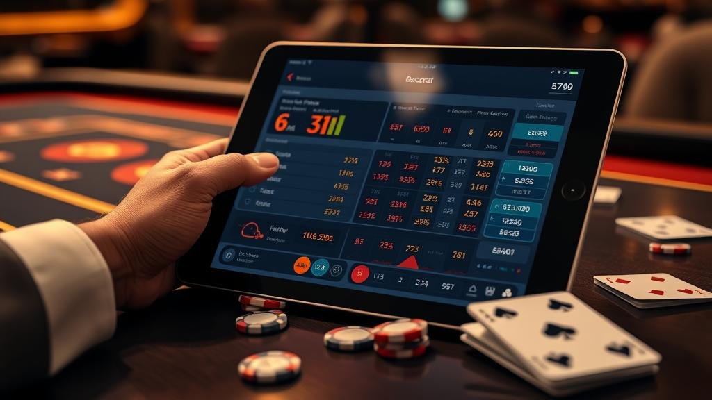 การวิเคราะห์สถิติบาคาร่าด้วย iPad