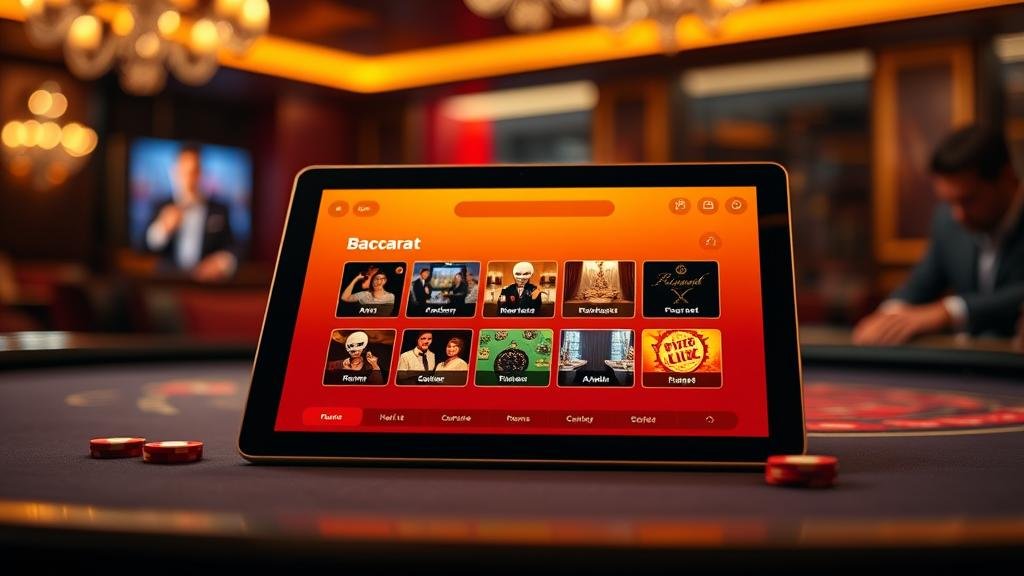 การอ่านเค้าไพ่บาคาร่าบนแท็บเล็ต