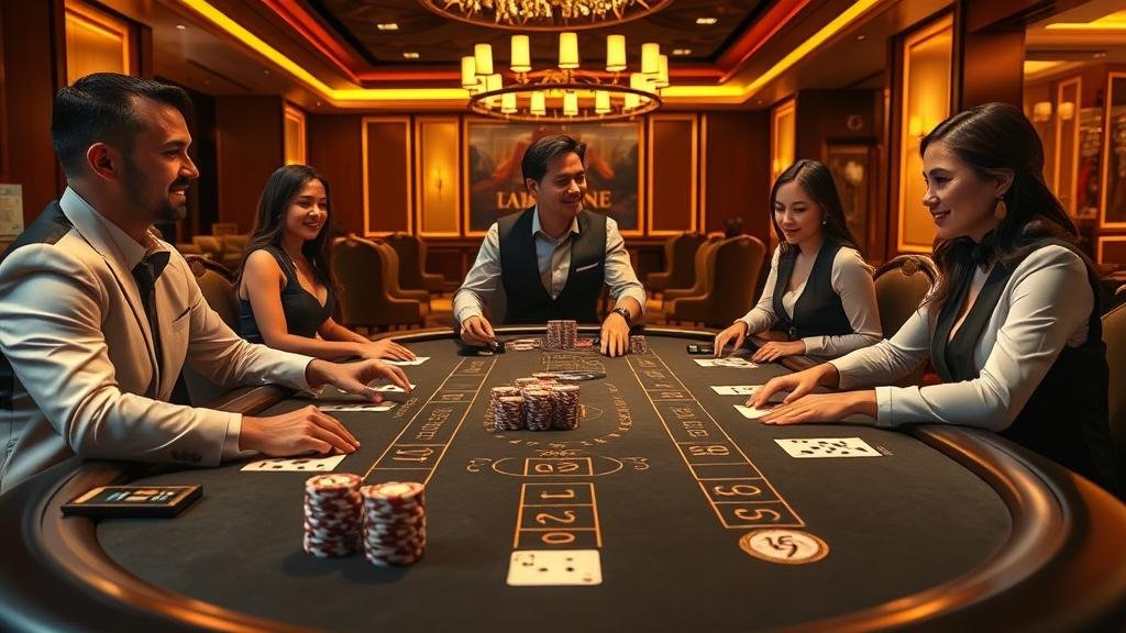 หน้าจอแสดงผลการเล่นบาคาร่าและสถิติ