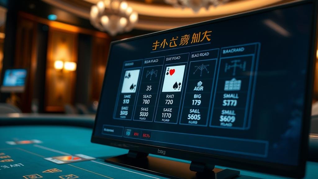 หน้าจอเกมบาคาร่า EBet พร้อมอินเทอร์เฟซพิเศษ