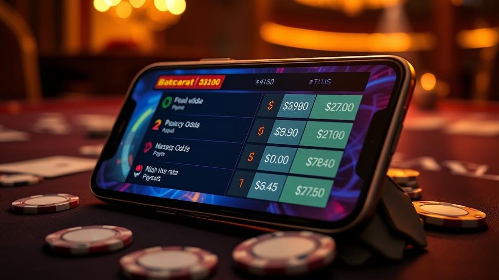 ตัวเลือกห้องบาคาร่าจากค่ายต่างๆ บนมือถือ