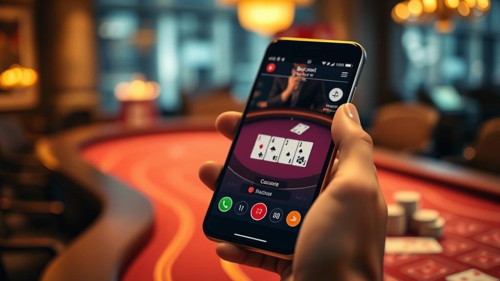 เลือกห้องบาคาร่าบน iPhone