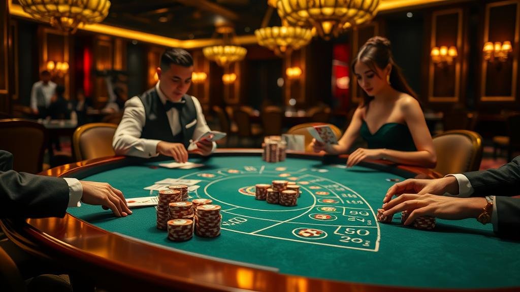 เค้าไพ่บาคาร่า ลูกปัด และมังกร