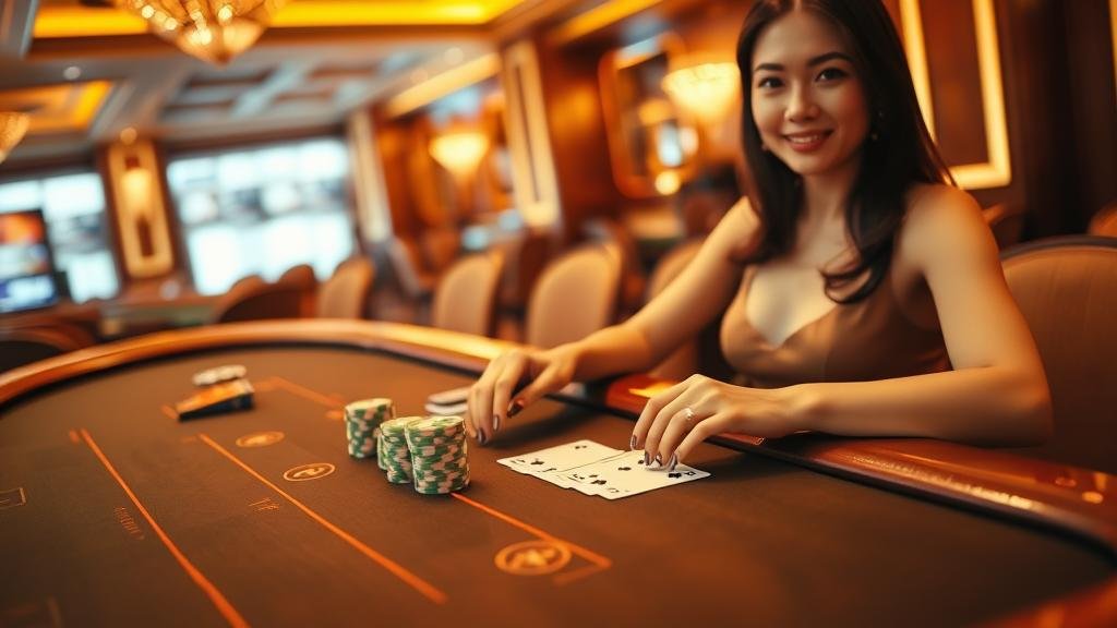 อินเทอร์เฟซเกมบาคาร่าสด WM Casino