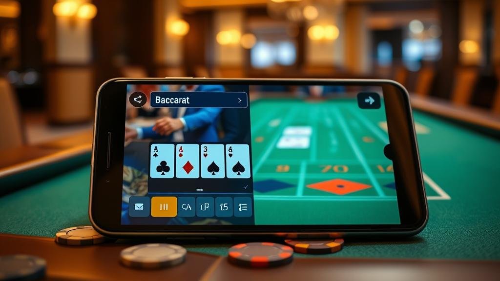 การเล่นบาคาร่าไลฟ์สดบนคอมพิวเตอร์และแท็บเล็ต