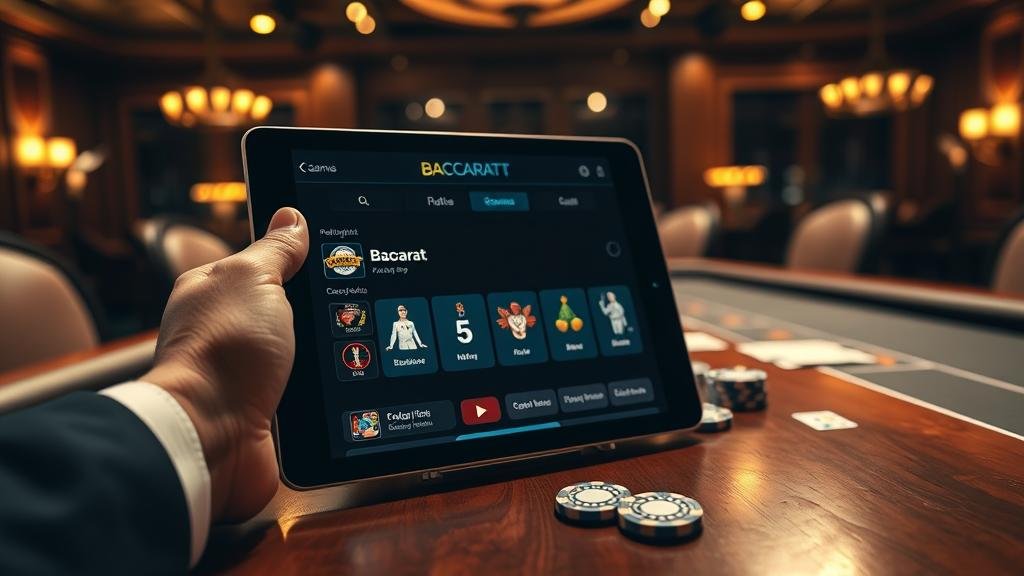 การวิเคราะห์สถิติบาคาร่าบนแท็บเล็ต