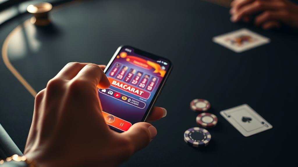 เล่นบาคาร่าบนแท็บเล็ตและสมาร์ทโฟน