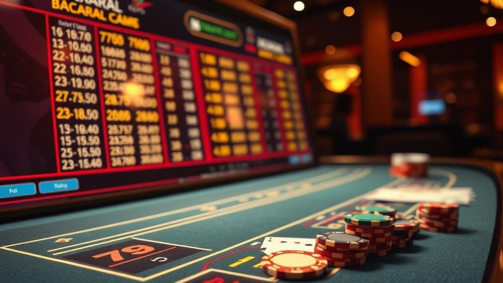 ภาพประกอบกลยุทธ์และสถิติบาคาร่า