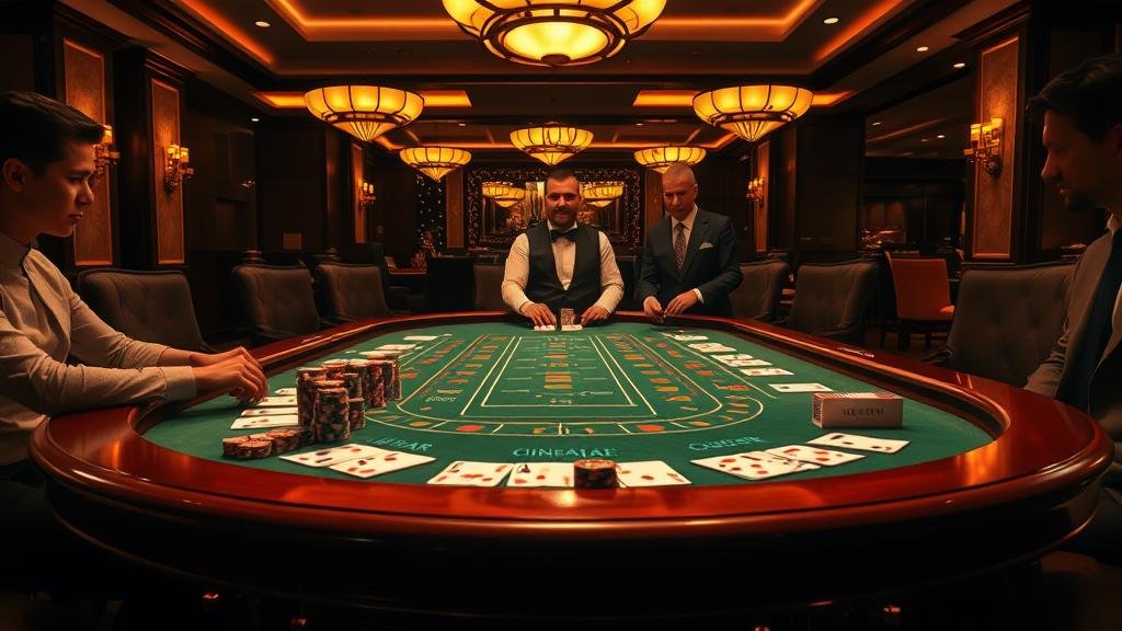 ดีลเลอร์สาวสวยในเกมบาคาร่า